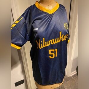 Freddy Peralta Brewers Size XL Soccer Jersey
